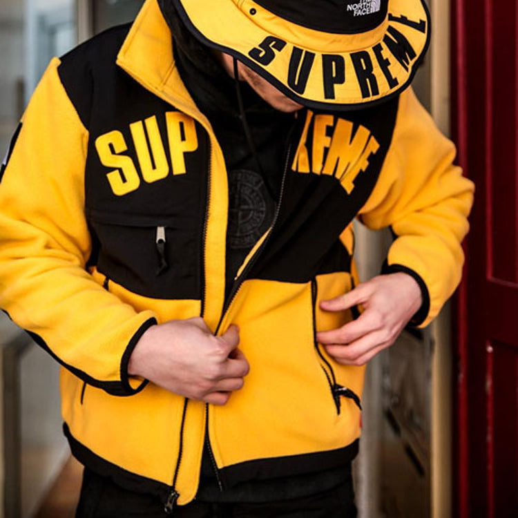 Supreme SS19 x The North Face Arc Logo Denali Fleece Jacket Yellow SUP-SS19-549