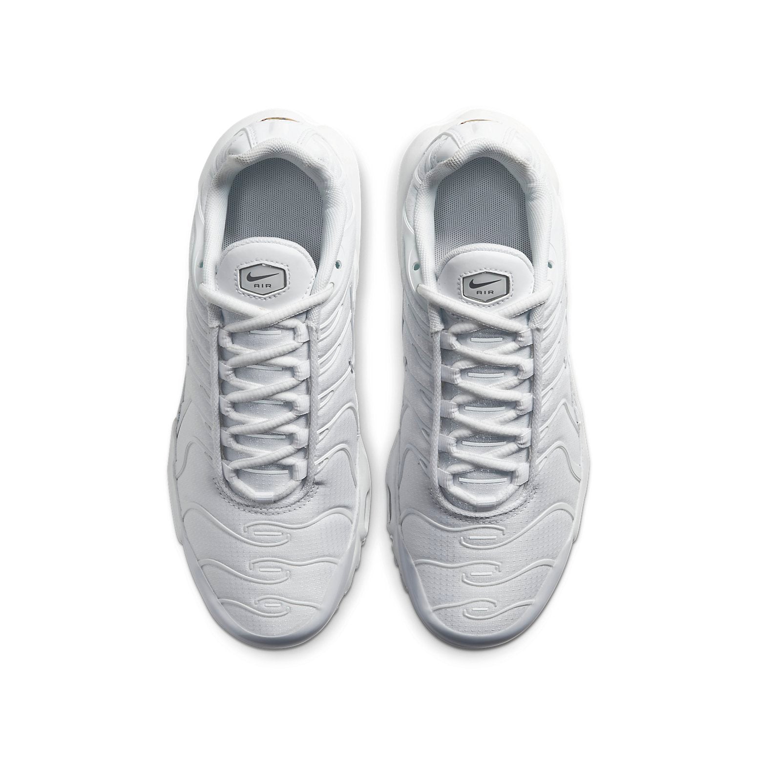 (GS) Nike Air Max Plus 'White Metallic Silver' CW7044-100