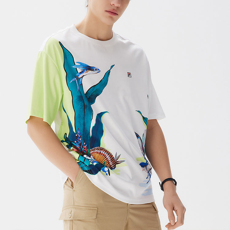 FILA Printing Casual Short Sleeve White F11M128102F-ZA