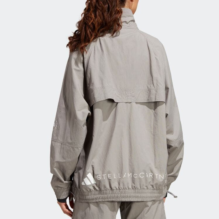 (WMNS) adidas by Stella McCartney TrueCasuals Woven Solid Track Jacket 'Grey' HR9178