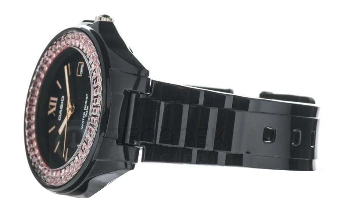 CASIO STANDARD Retro Minimalistic Orange Pink Black Orange Watch Black Orange Black Analog LX-500H-1E