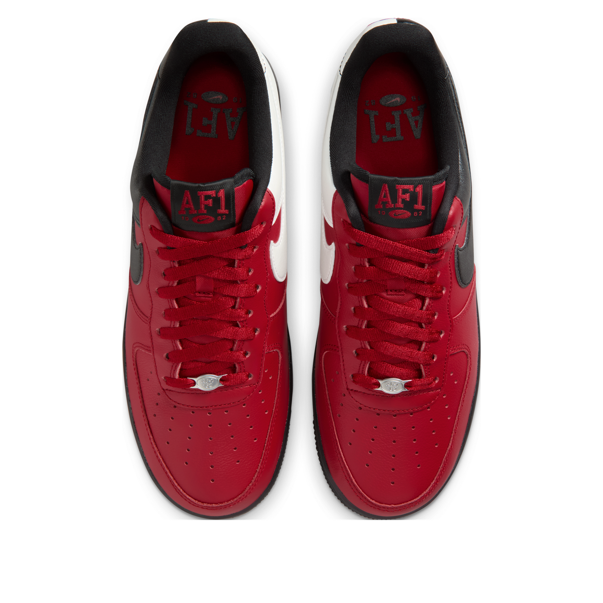 Nike Air Force 1 Low Mismatched Heel 'Gym Red Black White' IB6847-600