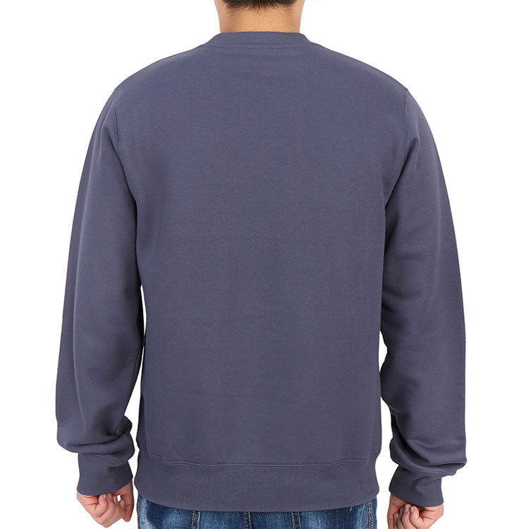 Men's DIOR FW21 Alphabet Printing Pattern Round Neck Long Sleeves Purple Blue 113J699A0531-485