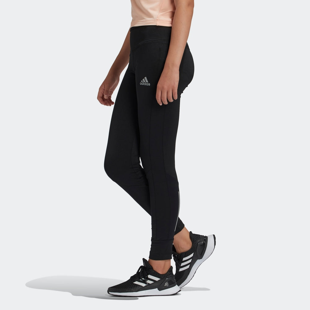 (WMNS) adidas Training Run Tight Asia Sizing 'Black' ED6282