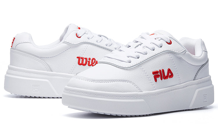 (WMNS) FILA x Wilson Tennis Shoes 'White Red' F12W031302FFW