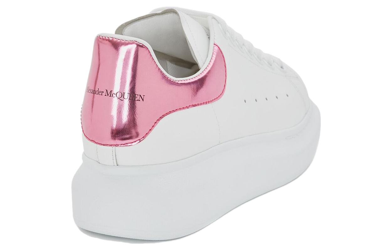 (WMNS) Alexander McQueen Oversized Sneaker 'White Pink Metallic' 676702WICGG9993