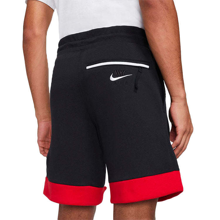 Men's Nike Air Fleece White Black Shorts CJ4833-101