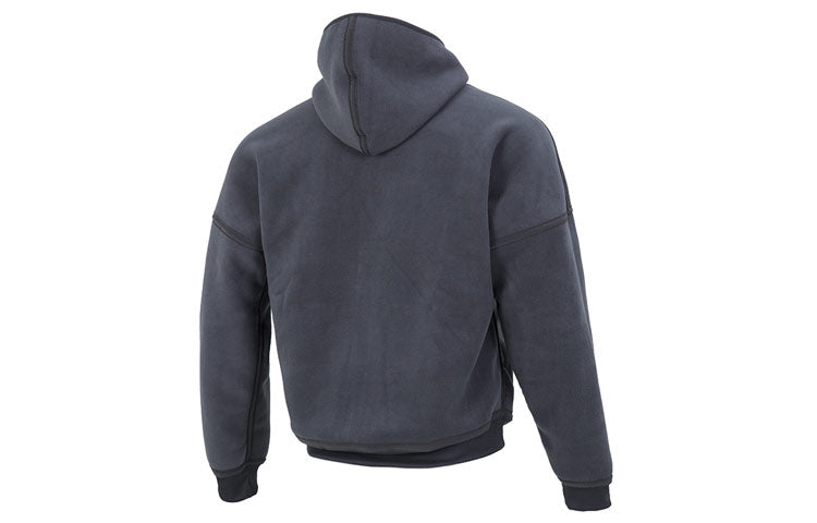 Men's adidas New Polar Fz Solid Color Reversible Athleisure Casual Sports Hooded Jacket Gray HG2076