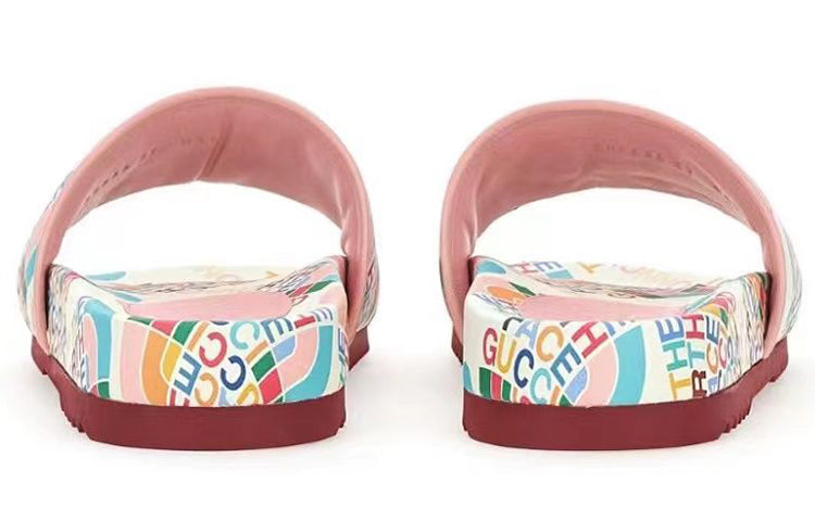 (WMNS) Gucci x The North Face Leather Sandal 'White Multicolor' 685636-CPDH0-5880