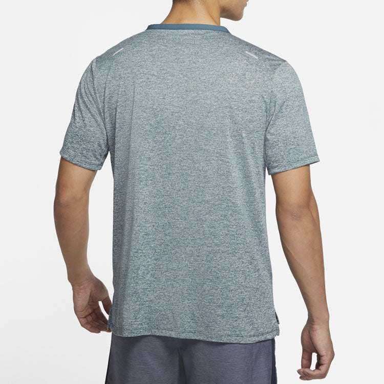 Nike Dri-fit Rise 365 Casual Sports Round Neck Short Sleeve Gray CZ9185-058