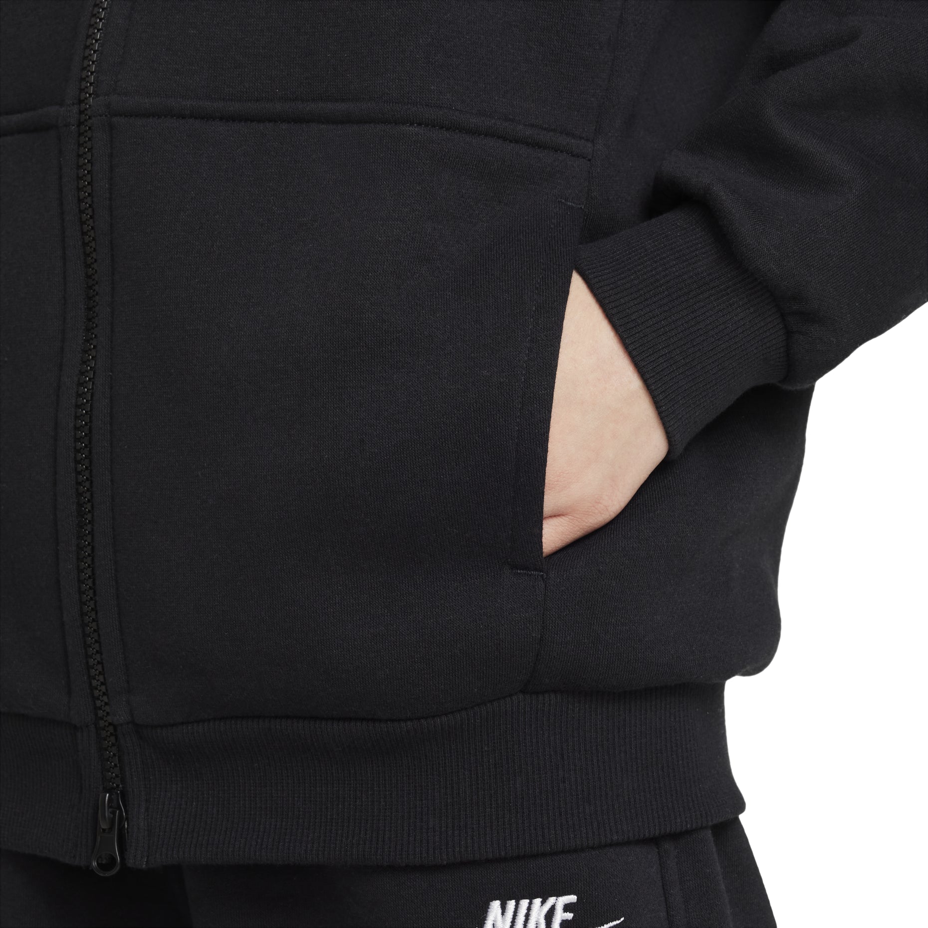 (PS) Nike Oversized Full-Zip Hoodie 'Black' FD2931-010