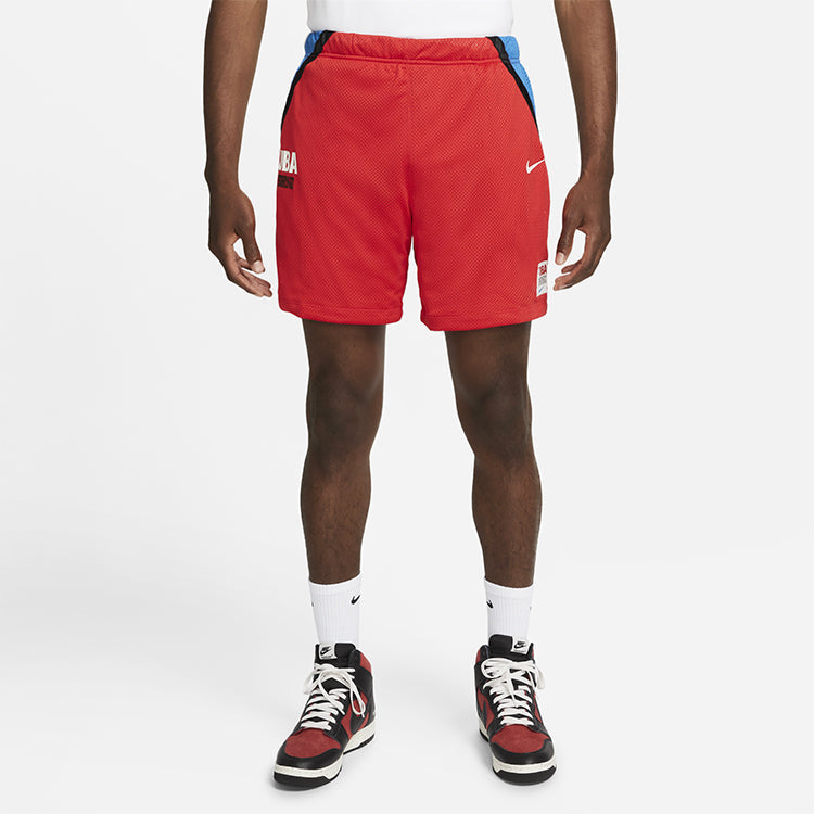 Nike Mesh Shorts Contrasting Colors Alphabet Printing Sports Basketball US Edition Red CW8012-611
