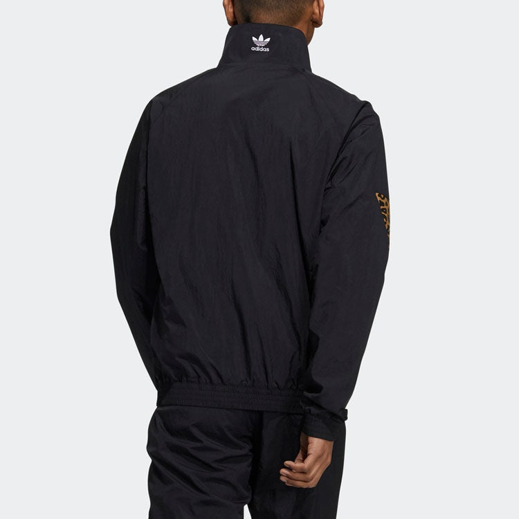 adidas originals ATM TT Stand Collar Athleisure Casual Sports Jacket Black GT9720