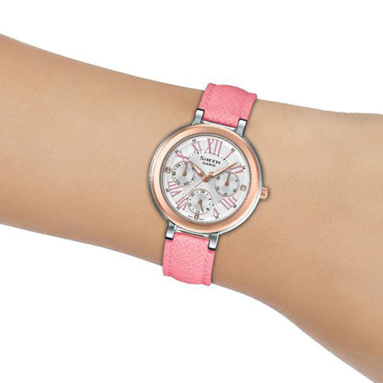 CASIO SHEEN Waterproof Dark Pink Analog SHE-3034BGL-7A