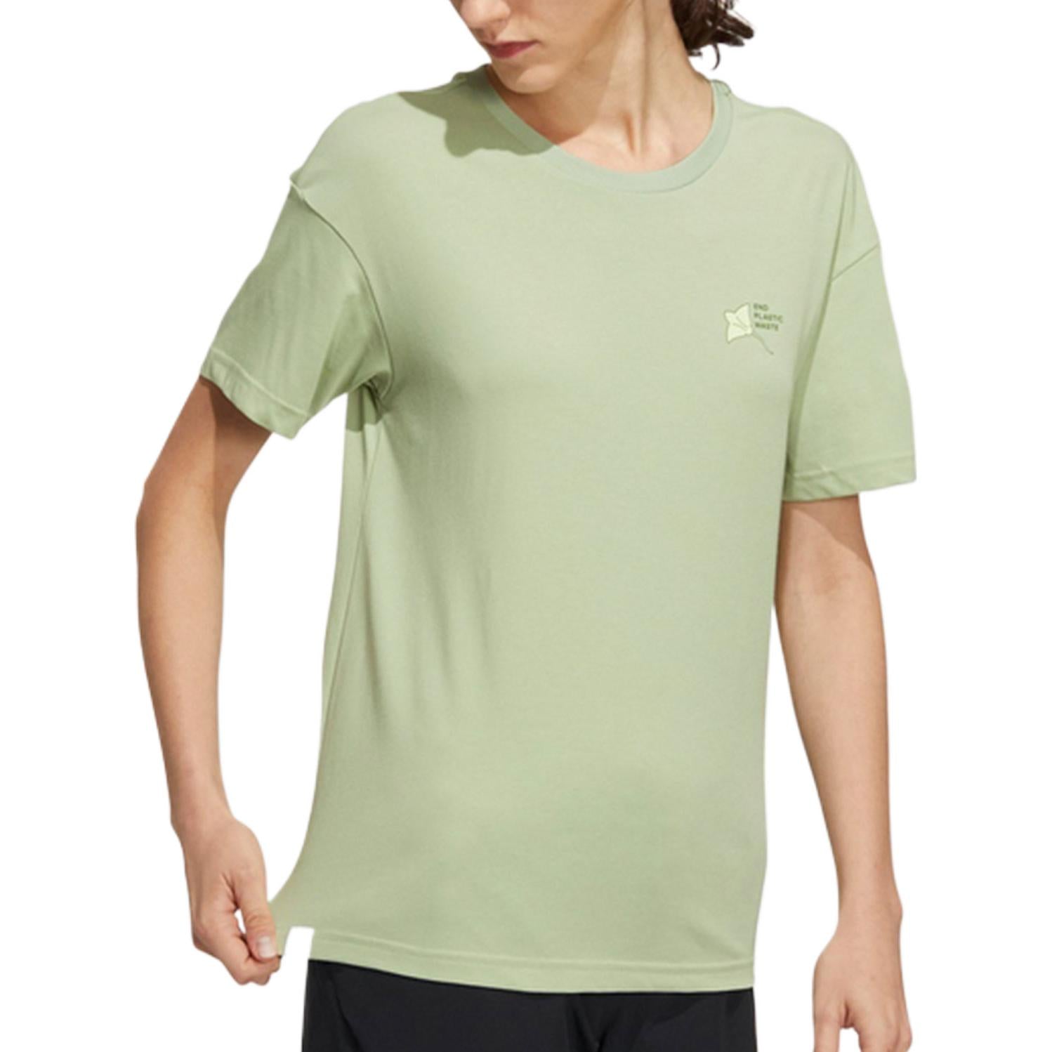 (WMNS) adidas Parley Ocean Plastic Graphic T-Shirt Asia Sizing 'Green' HE7341