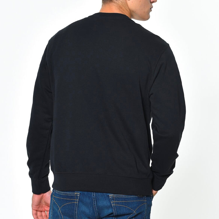 Men's Nike Sportswear Club Crew FT Casual Sports Round Neck Pullover Long Sleeves Black BV2666-010