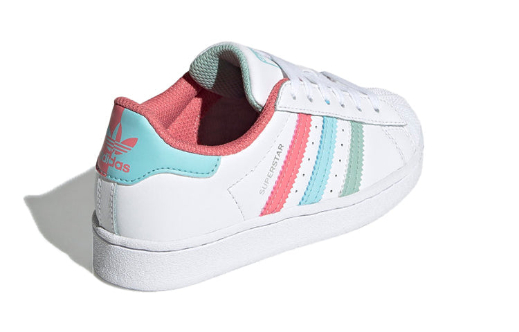 (PS) adidas originals Superstar 'White Pink Blue' FZ0651