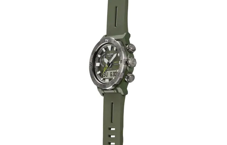 Casio Pro Trek Mountaineering Analog-Digital Watch 'Green Metallic' PRW-6800Y-3JF-PERSON