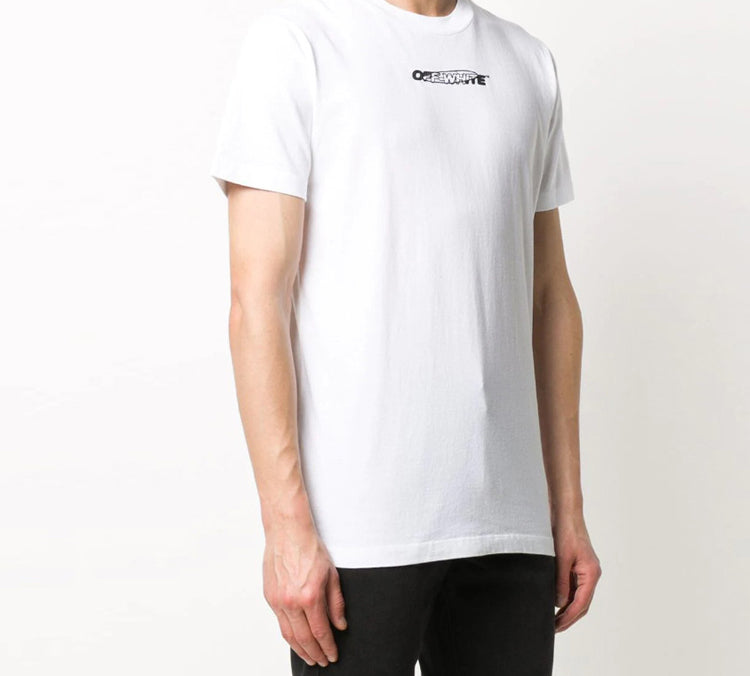 Off-White Back Printing Short Sleeve Ordinary Version White OMAA027E20JER0040110