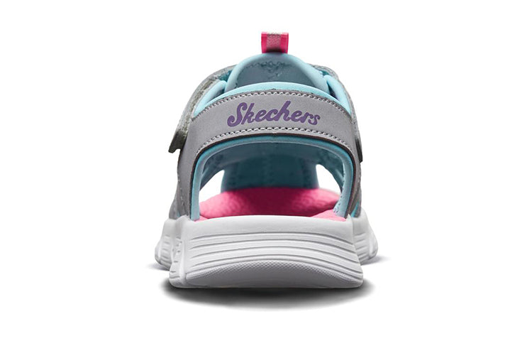 (GS) Skechers C-Flex Sandal 'Grey Turquoise' 86939L-GYTQ