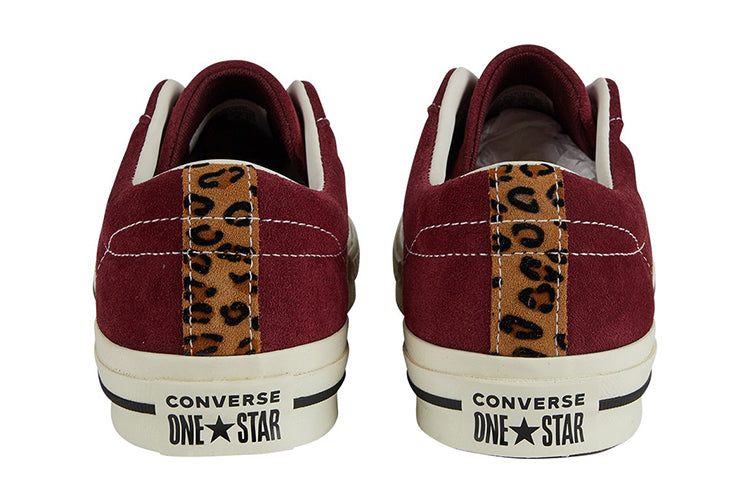 Converse One Star OX Non-Slip Wear-resistant Low Tops Casual Skateboarding Shoes Red 163057C