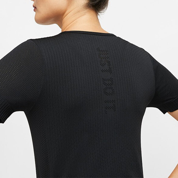 (WMNS) Nike INFINITE Running Gym Short Sleeve Black BV3914-010