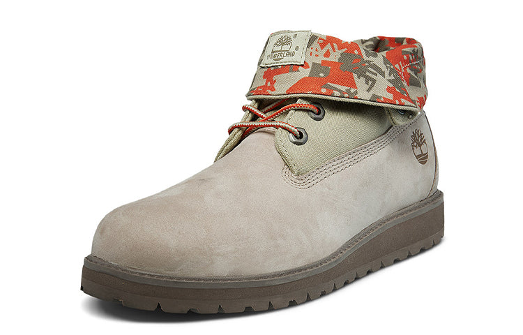 Timberland Richmont Ridge Roll Top Wide-Fit Boots 'Beige Green Red Camouflage' A29JJW