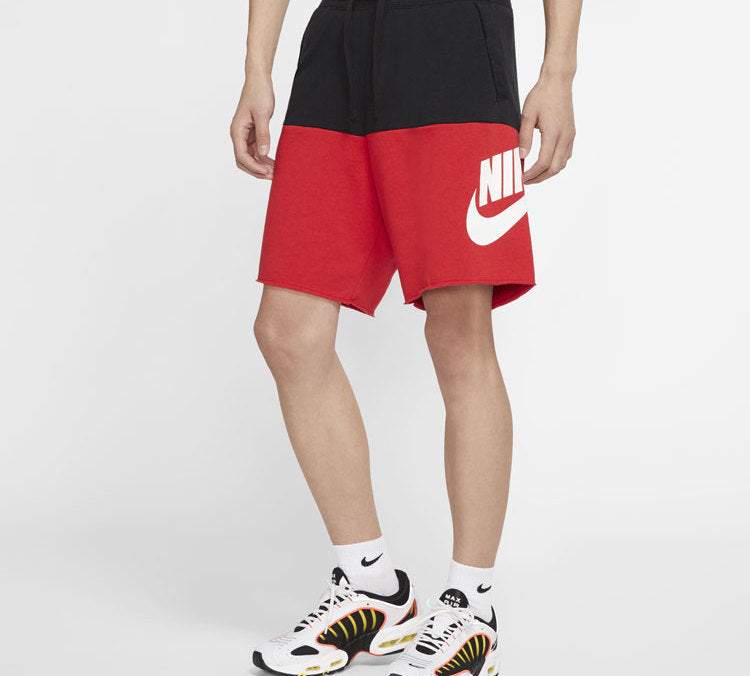 Nike Large Logo Sports Shorts Black Red Blackred CJ4353-011
