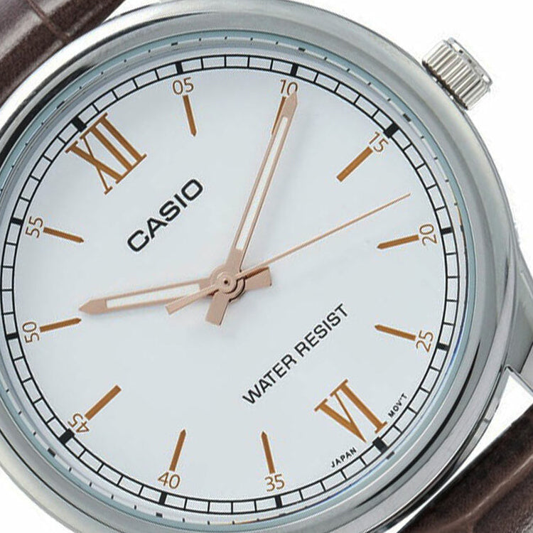 CASIO Quartz Waterproof White Dial White Analog LTP-V005L-7B3U