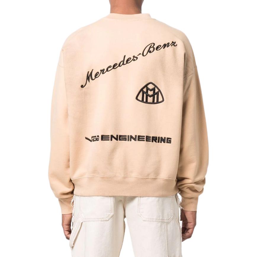 Off-White x Mercedes-Benz Weave Knit Pullover 'Autumn Beige' OMBA055G21FLE0016010