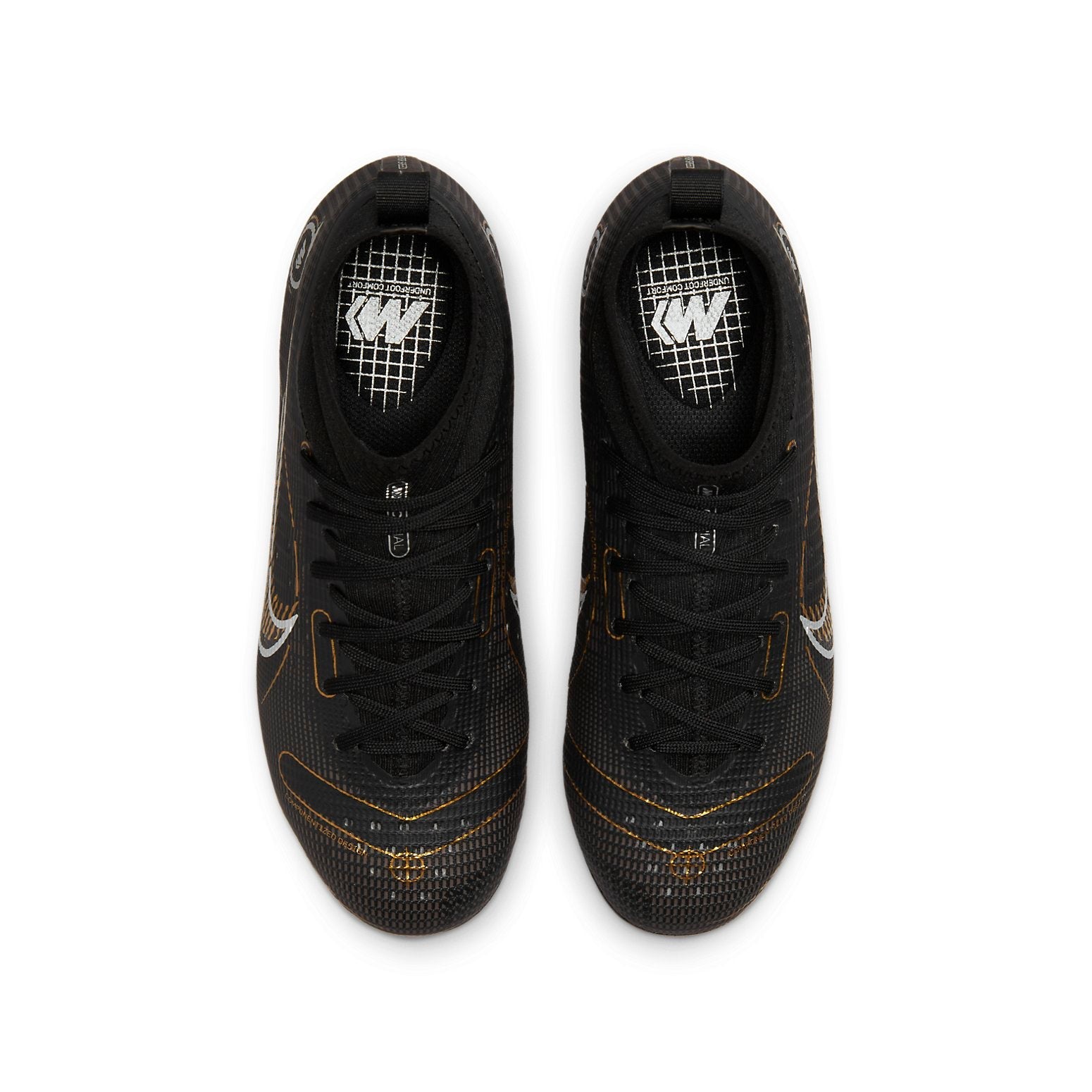 (GS) Nike Jr. Mercurial Superfly 8 Pro FG 'Black Gold' DJ2843-007