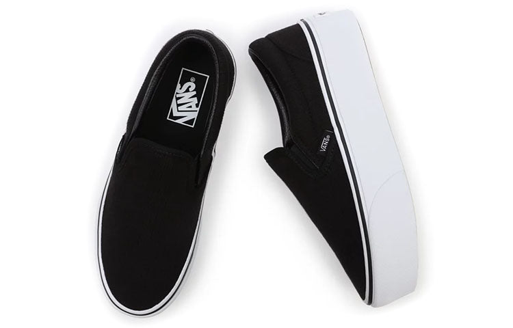 Vans Rib Knit Slip-On Stackform 'Black White' VN0A7Q5RB11