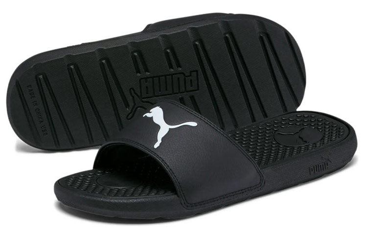 (WMNS) PUMA Cool Cat Sport Slide 'Black White' 371016-04