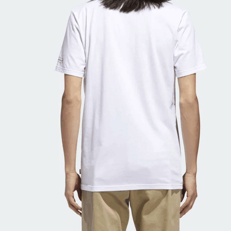 adidas originals Cartoon Casual Round Neck Short Sleeve White DU2858