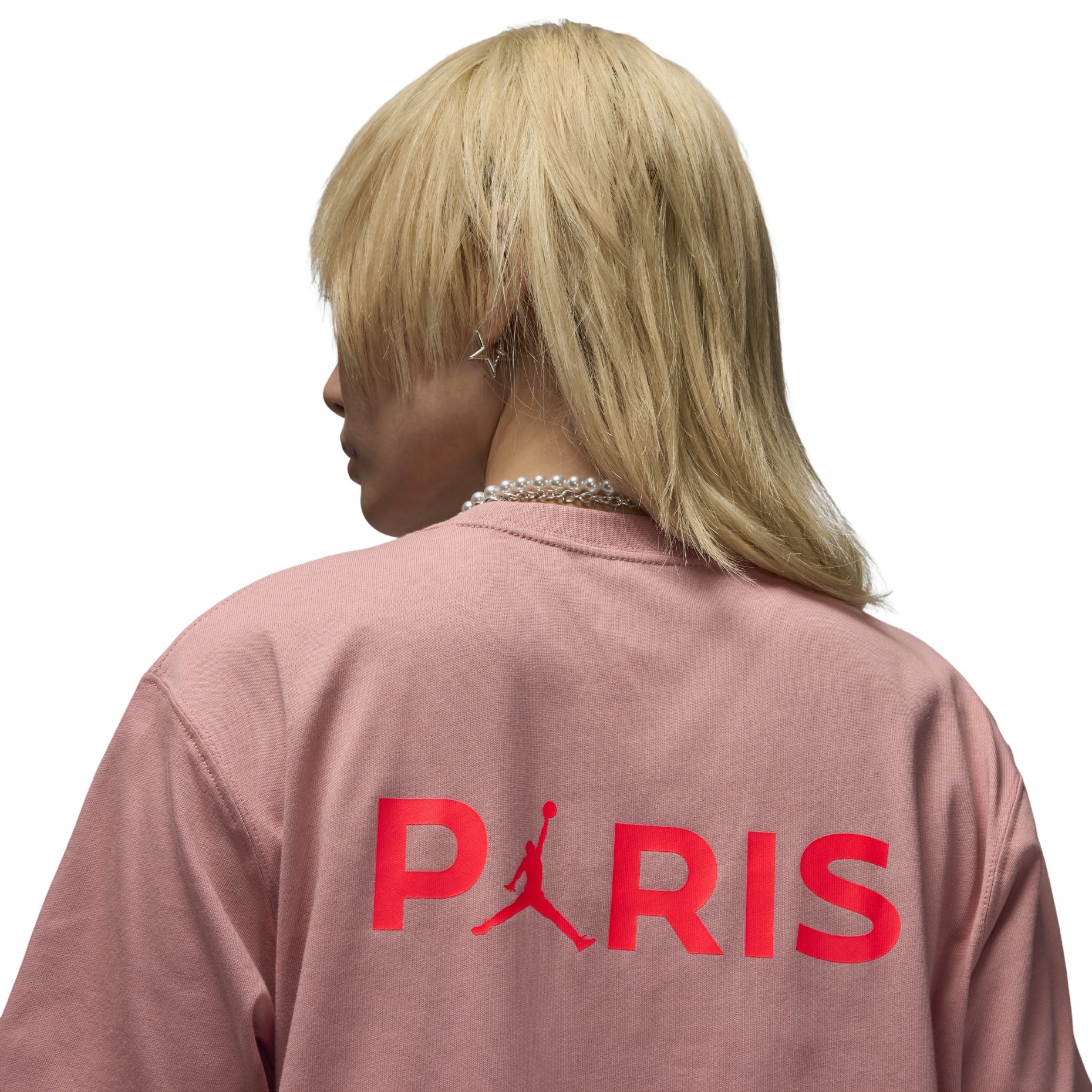 (WMNS) Air Jordan Paris Saint-Germain T-Shirt Asia Sizing 'Rust Pink' FV7749-612