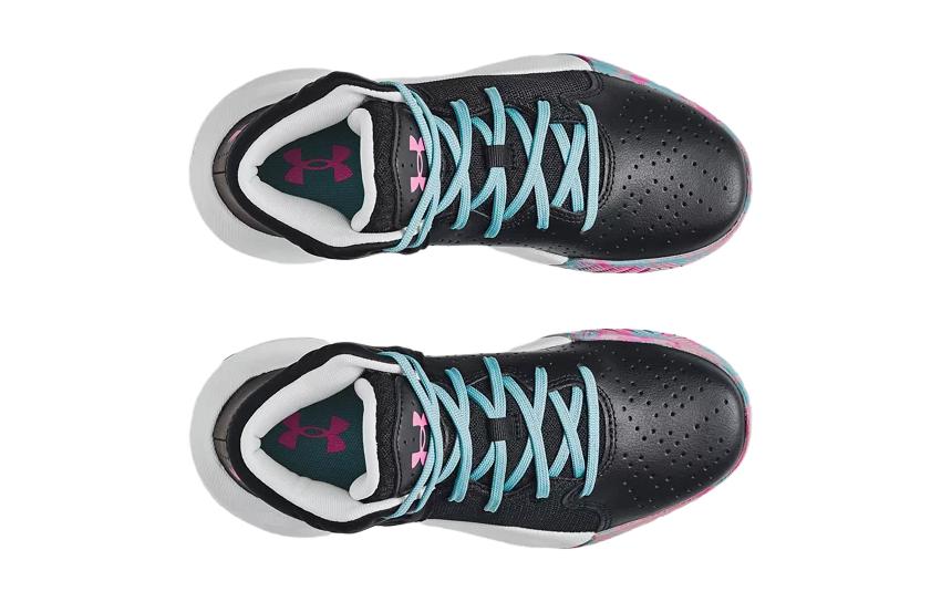 (GS) Under Armour Jet '21 'Black Pink Aqua' 3024794-007