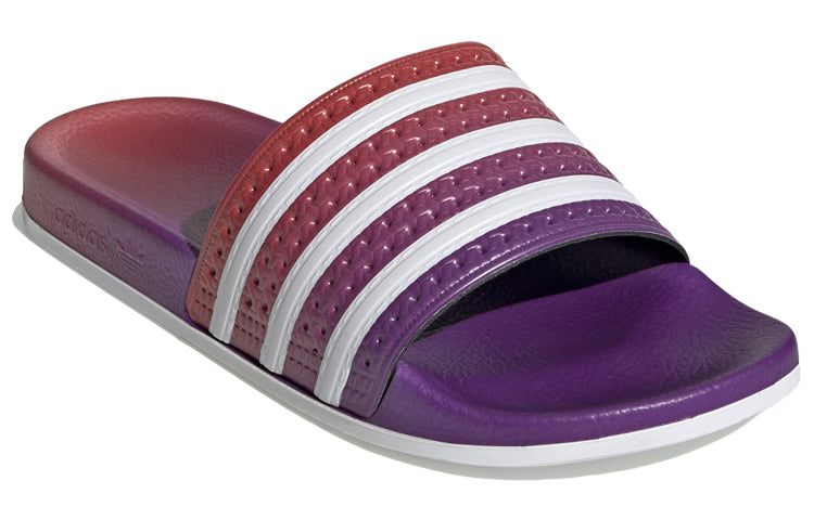 (WMNS) adidas originals Adilette Slides Purple White Slippers 'Purple White' EE6188