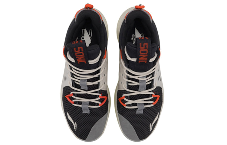 Li-Ning Sonic 7 Low x CBA 'White Gray Black' ABAP033-1