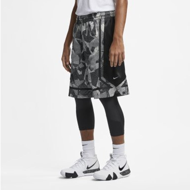 Nike Basketball Kyrie Dry Elite Shorts For Men Camo/Gray AJ3456-104