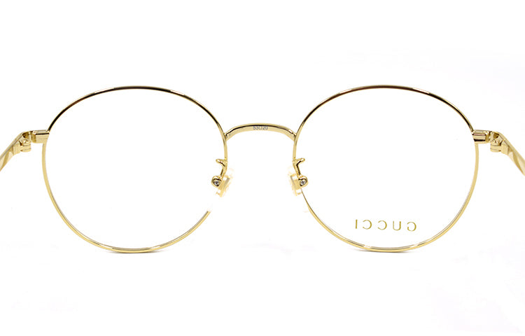 Gucci Metallic Circular Series Business Version Optical Glasses Frame Gold Color GG0862OA-002