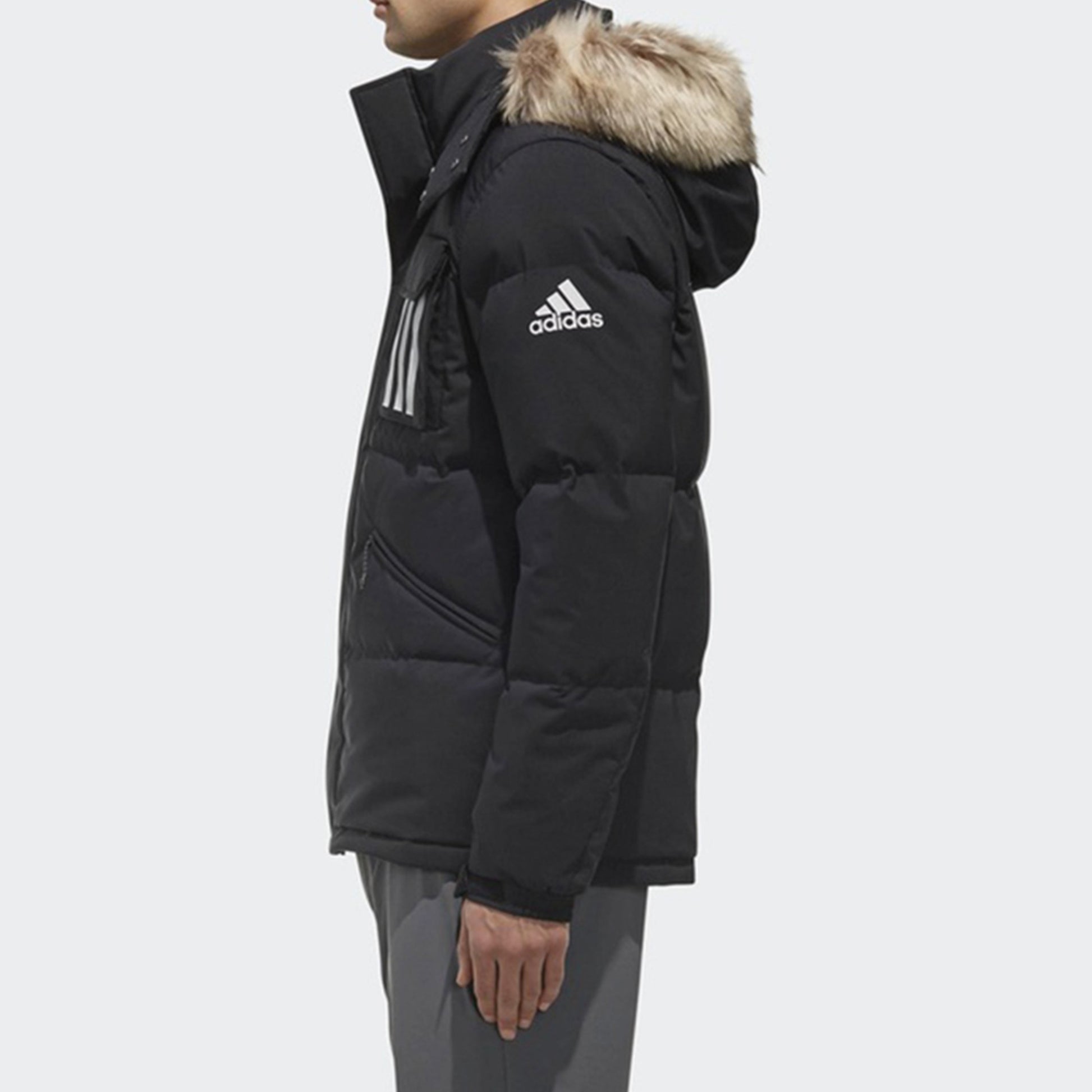 adidas Down Puffa 3Str Outdoor Men's Black DT7917