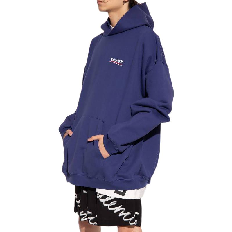 Balenciaga Political Campaign Hoodie 'Blue' 620973TKVI91195
