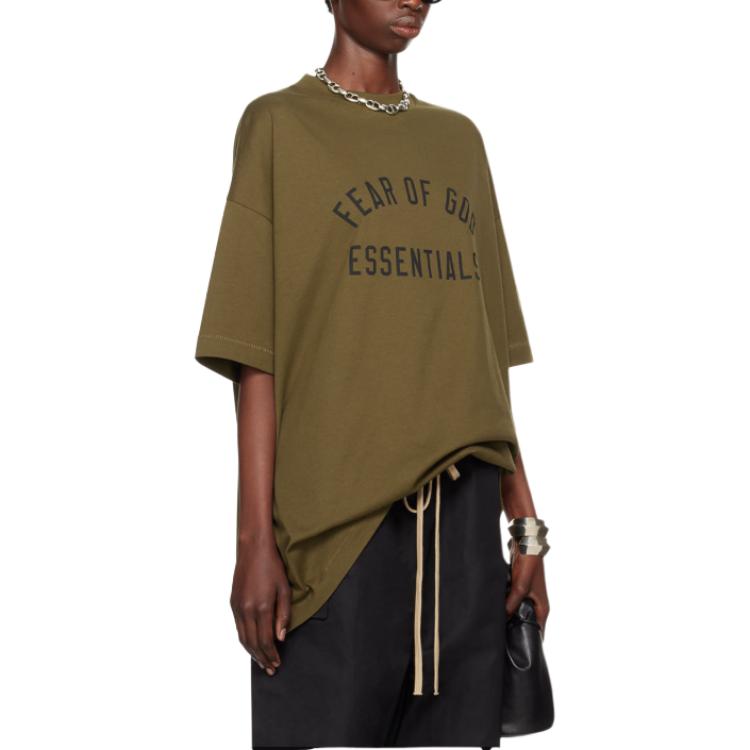 Fear of God Essentials Jersey Crewneck Tee 'Olive' 125BT244194F