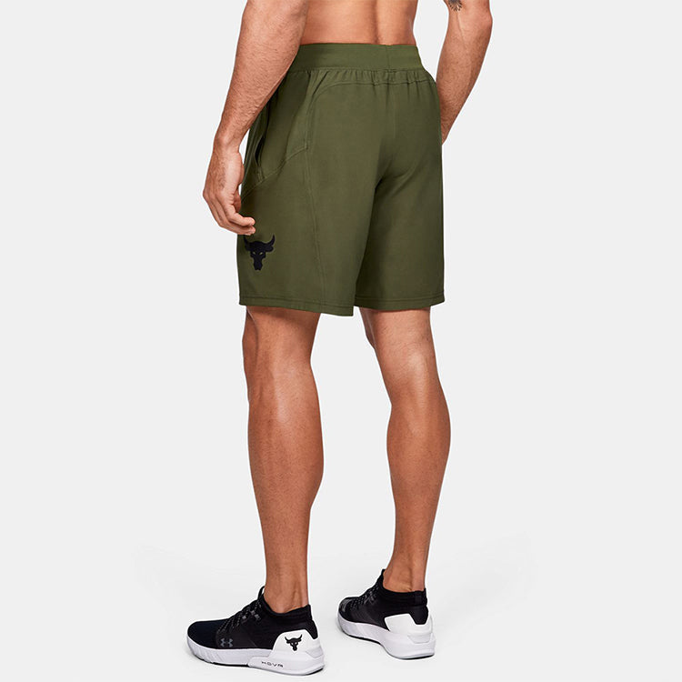Under Armour Project Rock Unstoppable Shorts 'Olive Green' 1359119-315