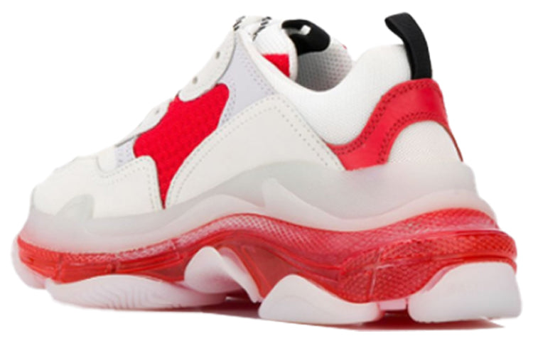 (WMNS) Balenciaga Triple S 'Clear Sole - Red' 544351W09OH6506