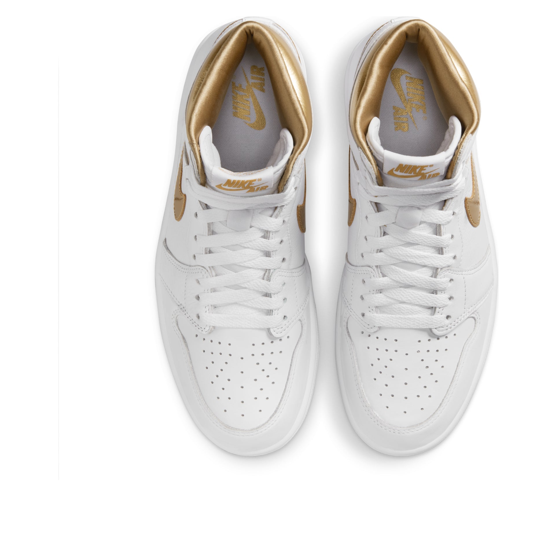 (WMNS) Air Jordan 1 OG 'White Metallic Gold' FD2596-107