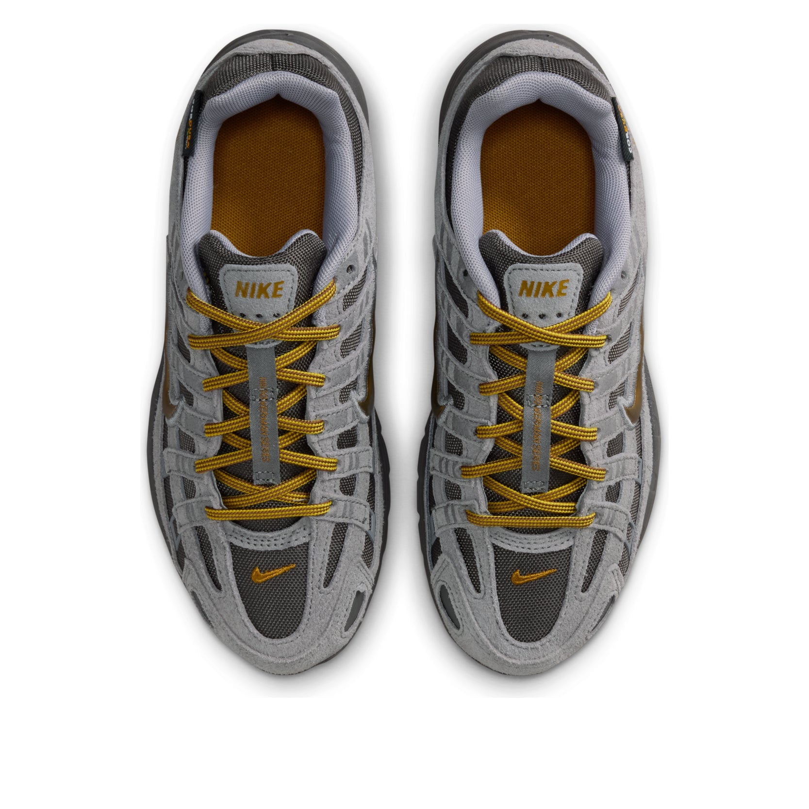 (GS) Nike P-6000 Premium 'Medium Grey Golden Hoops' IO4668-200