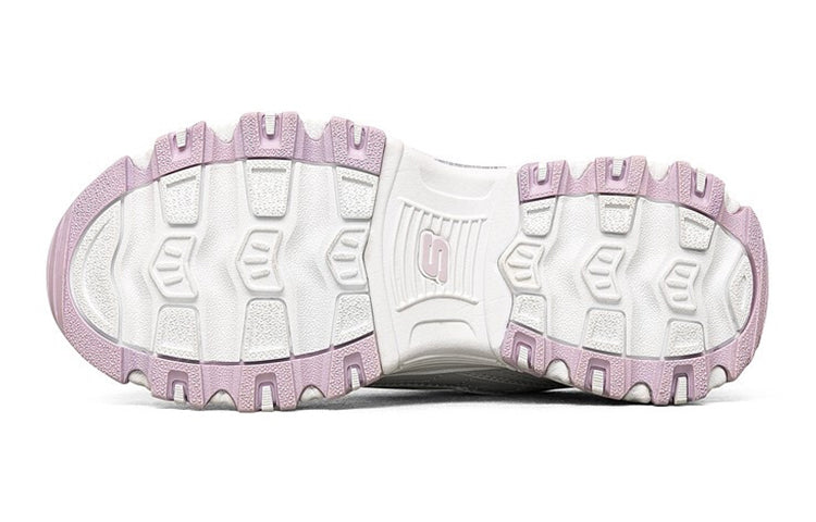 (PS) Skechers Girls Low-Running Shoes KIDS White/Purple 302505L-WLV
