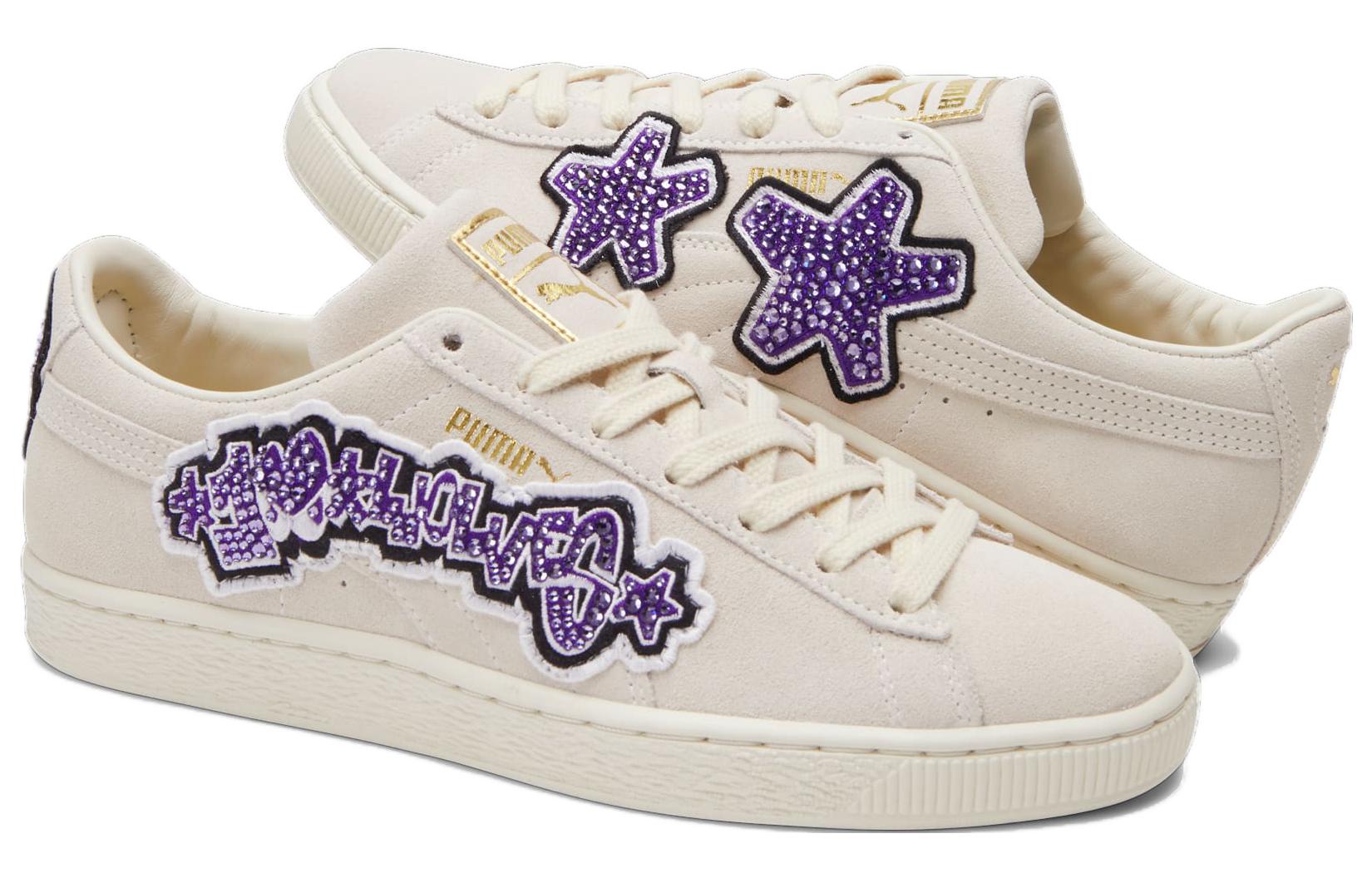 PUMA Swarovski x 100Wolves x Suede Studio 'Whisper White' 933470-01