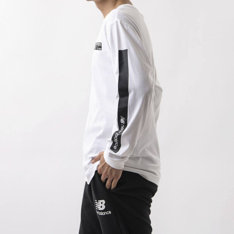 New Balance Men's New Balance Casual Round Neck Pullover White AMT03528-WT